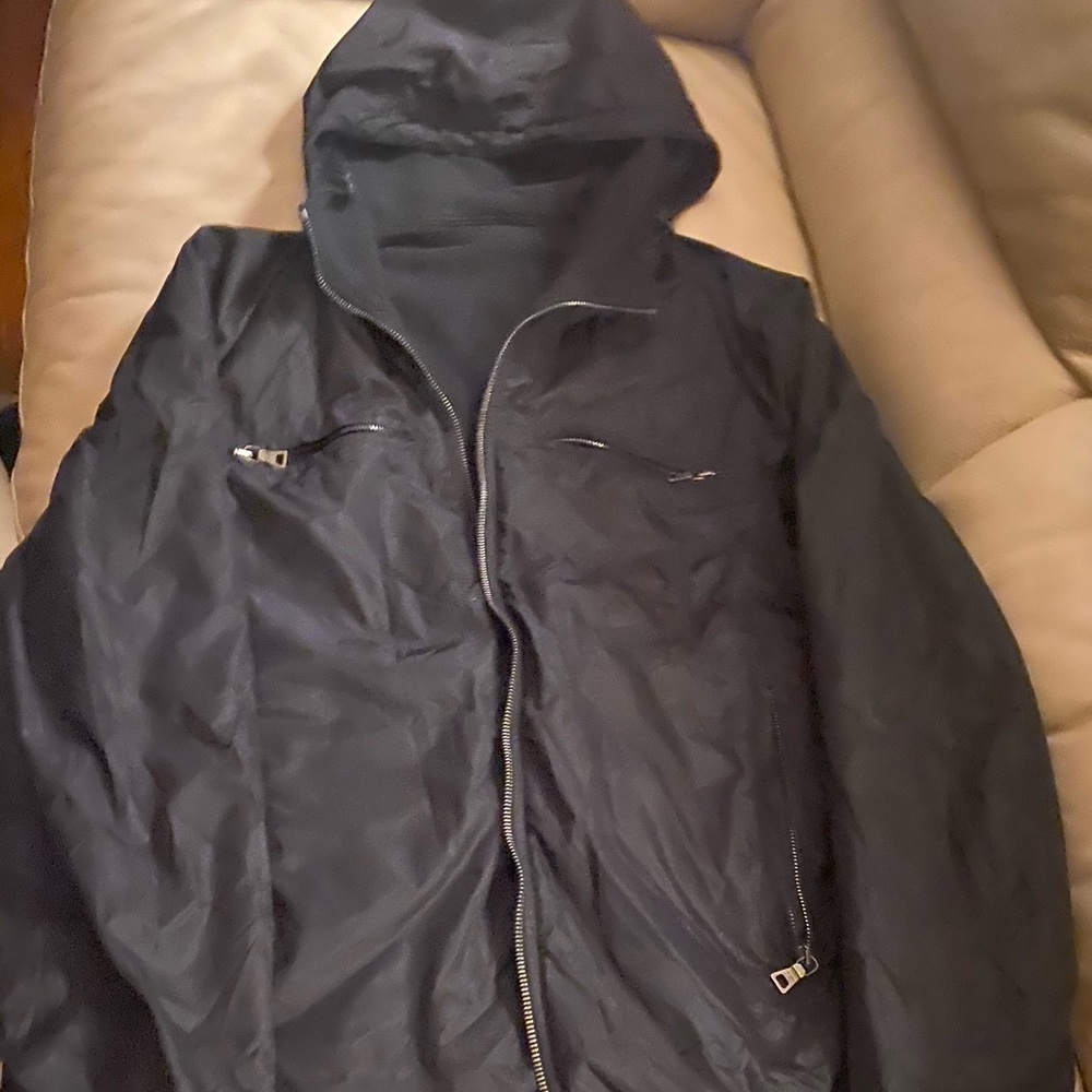 Prada Men’s Reversible Hoodie Black Size 52